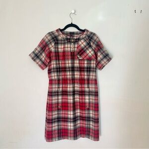 Pendleton Plaid Short Sleeve Dress NWT